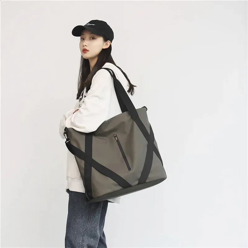 Wasserdichte Oxford Big Tote für Frauen Mode Einfache Große Paket Shopping Lady Handtasche Anti-reißen Freizeit Frau Schulter_voghion.com