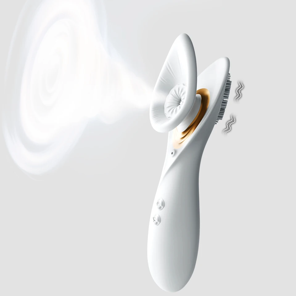 Leistungsstarker 2-in-1 Saugvibrator Für Klitoris Und Brustwarzen_voghion.com