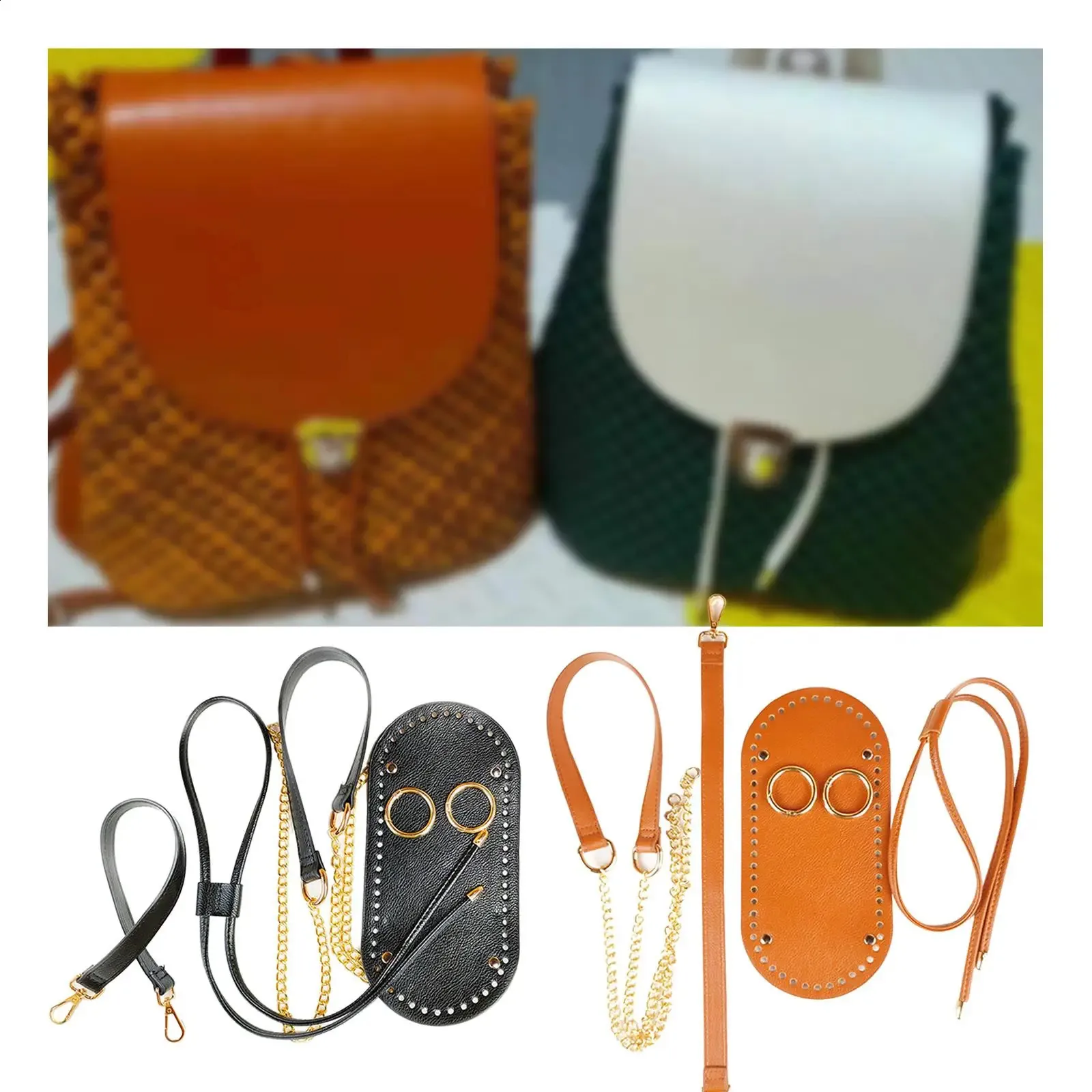 Set di unghie sagomate per cucire a maglia borse fondo per fai da te tracolla secchiello uncinetto borsa creazione 240725_voghion.com
