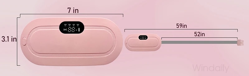 Beauty Care shop Heating Electric Menstrual Pad Smart Warm Palace Belt Abdominal Belly Vibration Massager Period Pain Relief Wa_voghion.com