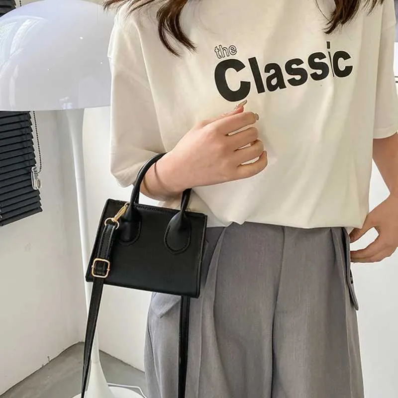 Geantă de umăr Gusure Mini Square pentru femei, tip crossbody, din piele PU, tip messenger, de designer_voghion.com