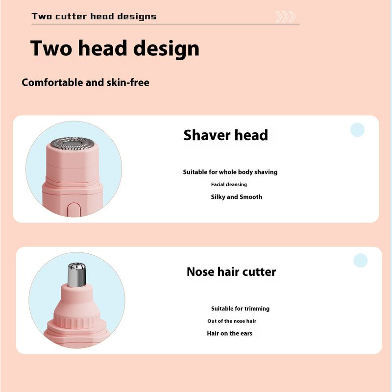 Electric shaver multifunctional shaving genitalia mini for women's private electric hair removal device_voghion.com
