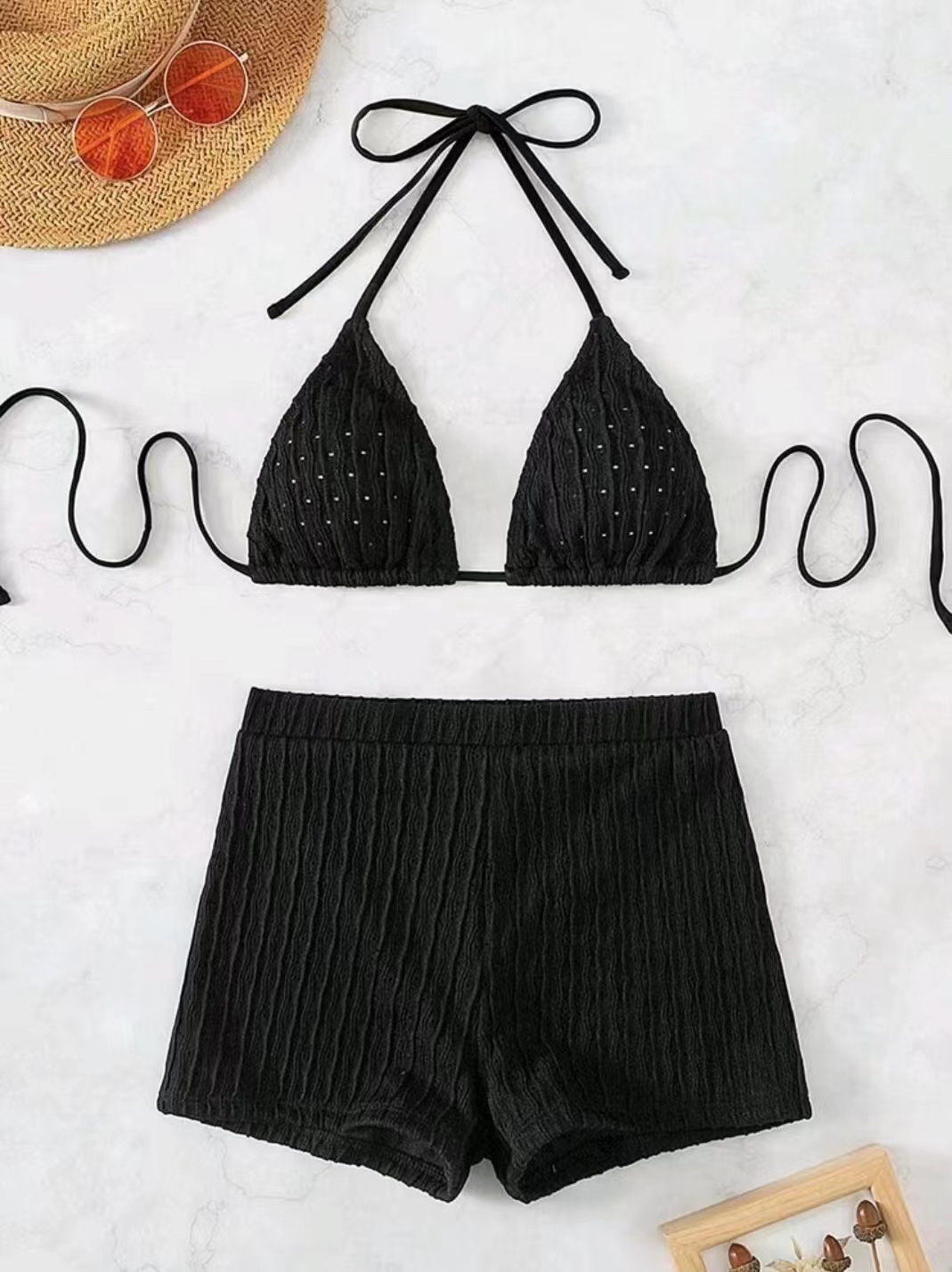 Női szexi, tiszta, magas derekú, hasított bikini, női egyrészes fürdőruha, gyártói tétel_voghion.com