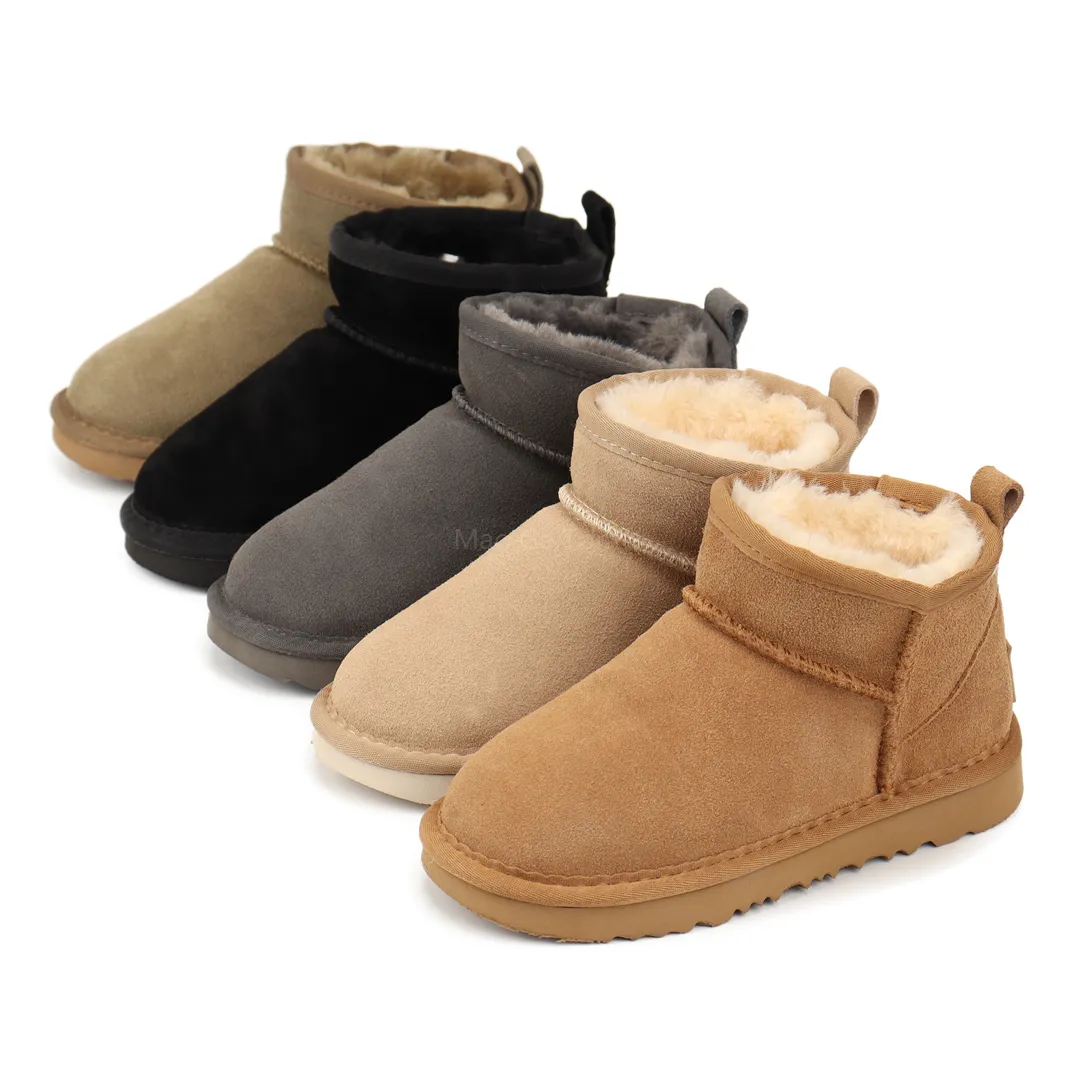 Barn shs Tofflor stövlar Småbarn Ultra Mini Plattform Stövlar Australisk baby varm mini snö Boot Barn pojkar Flickor_voghion.com