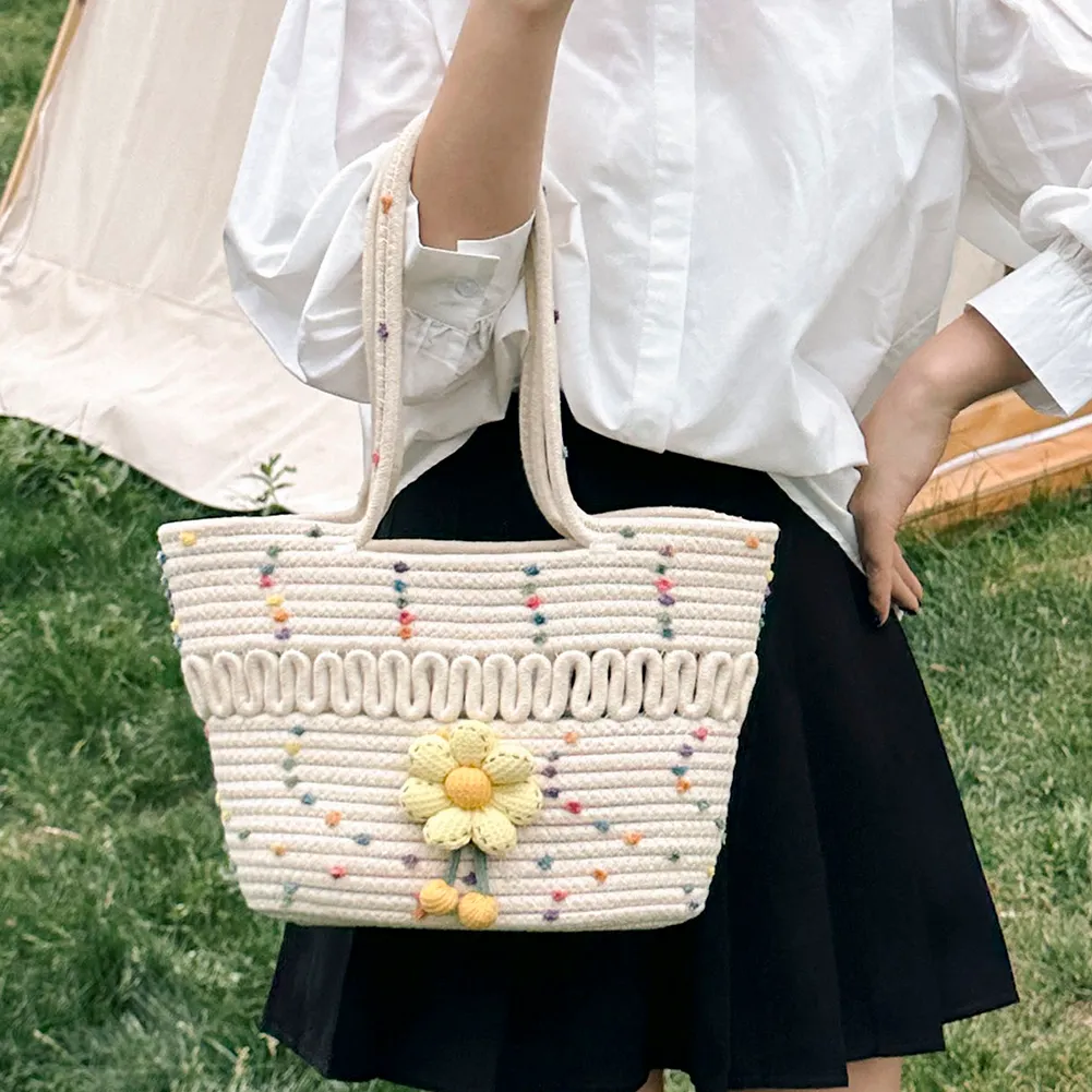 Häkeln Strand Achsel Weibliche Kupplung Frauen Tote Mode Stroh Handtasche Große Kapazität Weben Hobo Geldbörsen Weiche Achselhöhle Tasche_voghion.com