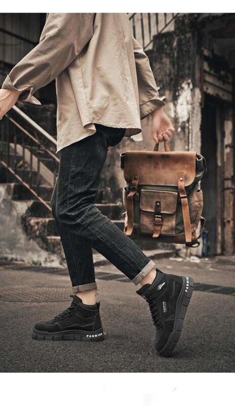 Herbst Neue atmungsaktive High Top Martin Stiefel Herren Britische rutschfeste Arbeitskleidung Casual Arbeitsschutzschuhe Herren_voghion.com