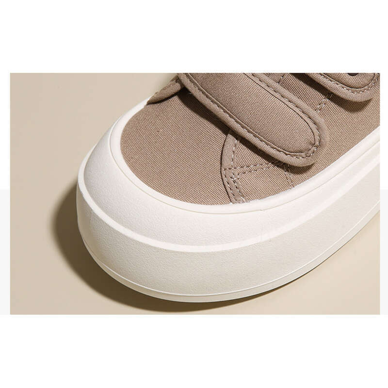 Women's Baotou Canvas Semi-trailing Velcro Loafers_voghion.com