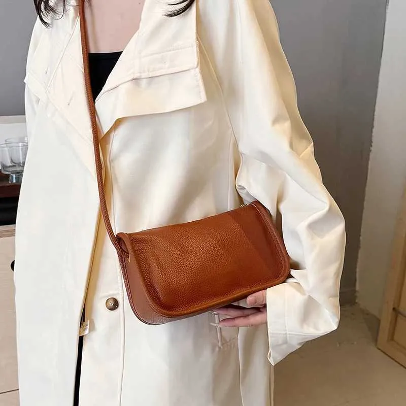 100 % echtes Rindsleder aus echtem Leder Sac Mode Frauen Umhängetaschen für Damen Neue Schultertasche mit hoher Kapazität Handtasche_voghion.com