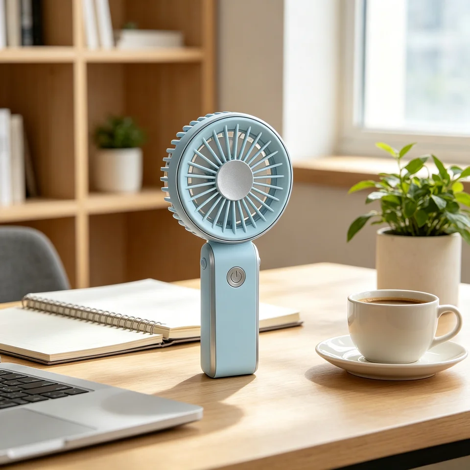 Tragbarer Handventilator Leiser Mini-ventilator Für Büro Und Reisen_voghion.com