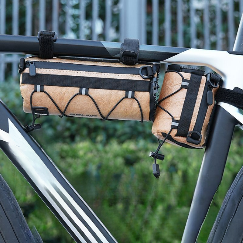 Cykelcharter, Mountainbike, Vattentät multifunktionell monterad väska, Charterpipe fram, Bakpaket, Cykling_voghion.com