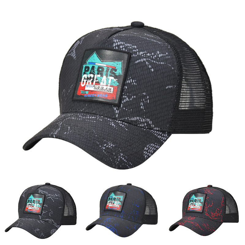 Baseballpet met graffiti borduursel voor dames en heren_voghion.com