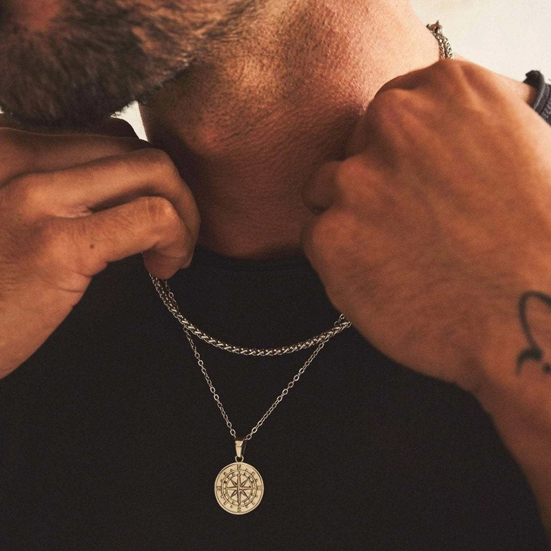 Pendenti, collane e accessori alla moda per viaggi a vela a strati da uomo, molto venduti_voghion.com