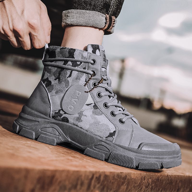 602 High Top Stiefel für Arbeitskleidung, trendige Herrenstiefel, Martin Stiefelriemen_voghion.com