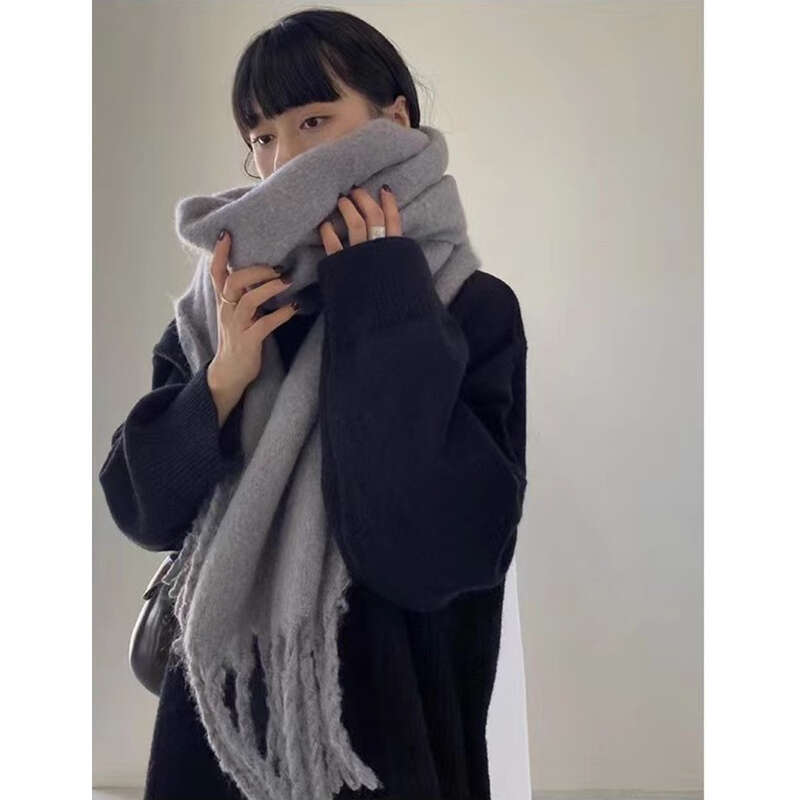 Sciarpa in mohair morbida e calda per donna e uomo invernale_voghion.com