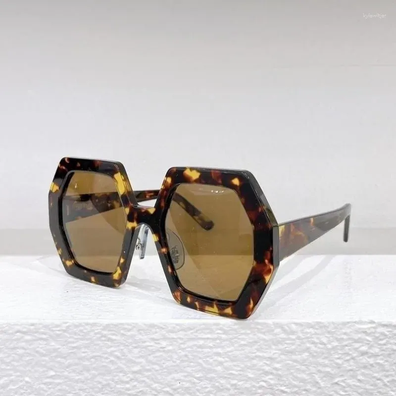 Sunglasses High Quality Personality Acetic Lady Brand Designer Oversized Frame Glasses Square Oculos Gafas De Sol Para_voghion.com