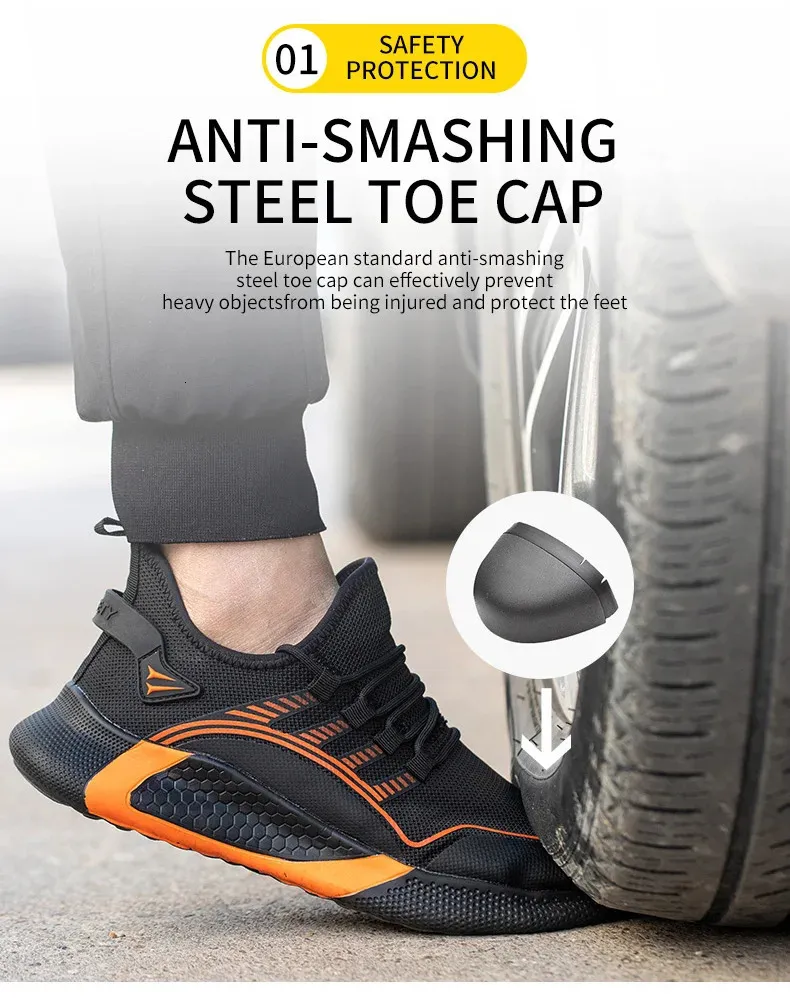 Stahl Sicherheit Casual Atmungsaktive Licht Toe Smashing Anti Stab Arbeit Schuhe Herren_voghion.com