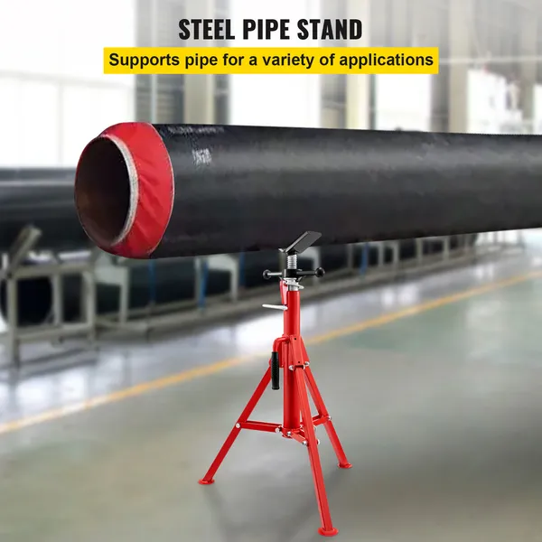 Heavy Duty Pipe Stand Adjustable Steel Support With Clamp Range_voghion.com
