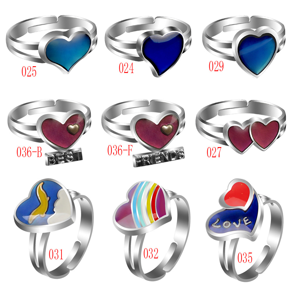 Anello di design minimalista alla moda per bambini, con design di nicchia per donne, principessa, cartone animato, animale, caldo, colore che cambia_voghion.com