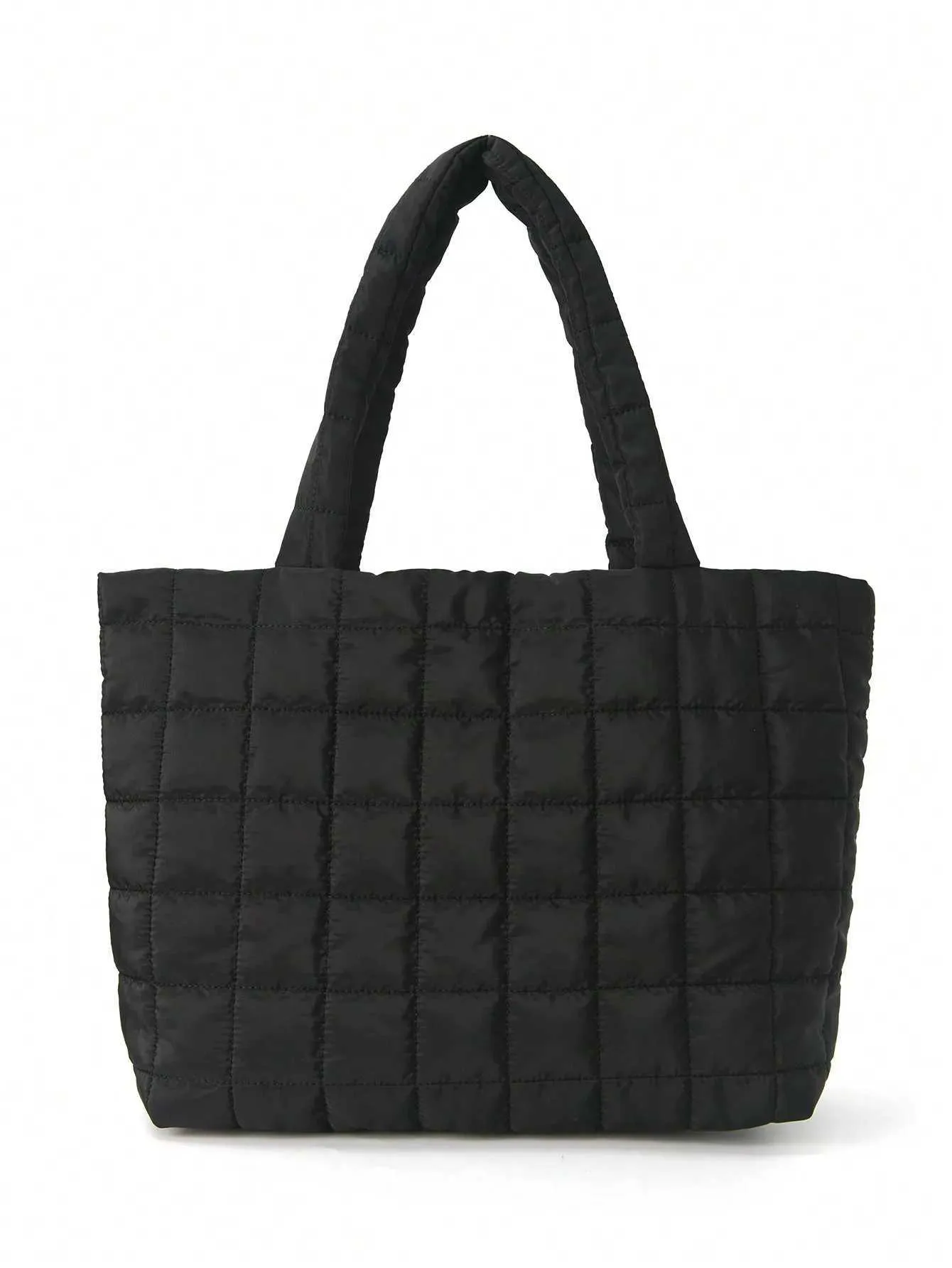 1 piece of minimalist bedding fluffy handbag large capacity cross body fashionable padded shoe bag Y241026_voghion.com