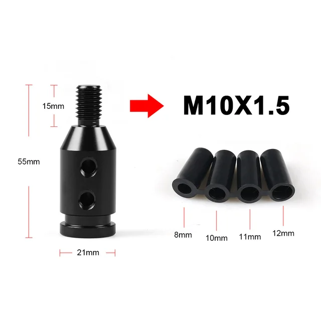 Modification of gear head outomobile; thread converter; buckle; lever adapter; m10x1.5; m12x1.25 shift knob_voghion.com