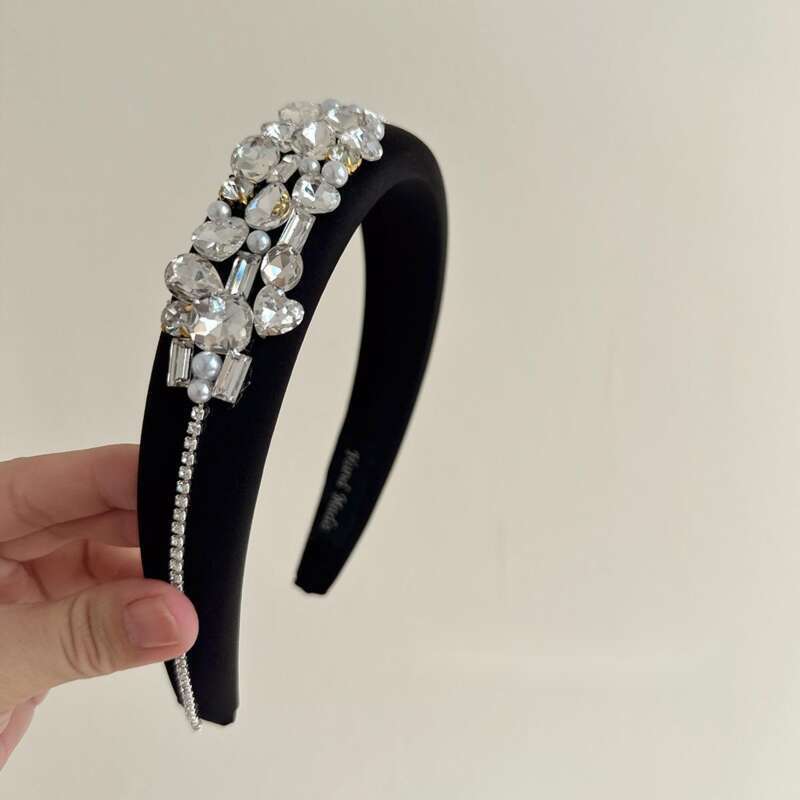 Prinzessin Ins Wind Wald Armband Für Nach Außen Licht Luxus Wasser Diamant Kopfstück Super Flash Temperament Stirnband Haar_voghion.com