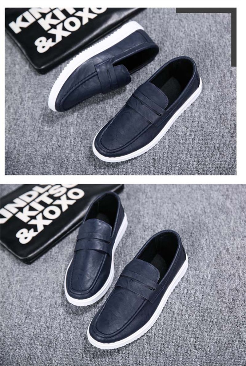 Groothandel hot selling platte loafer oxford slip-on leren schoenen voor heren_voghion.com
