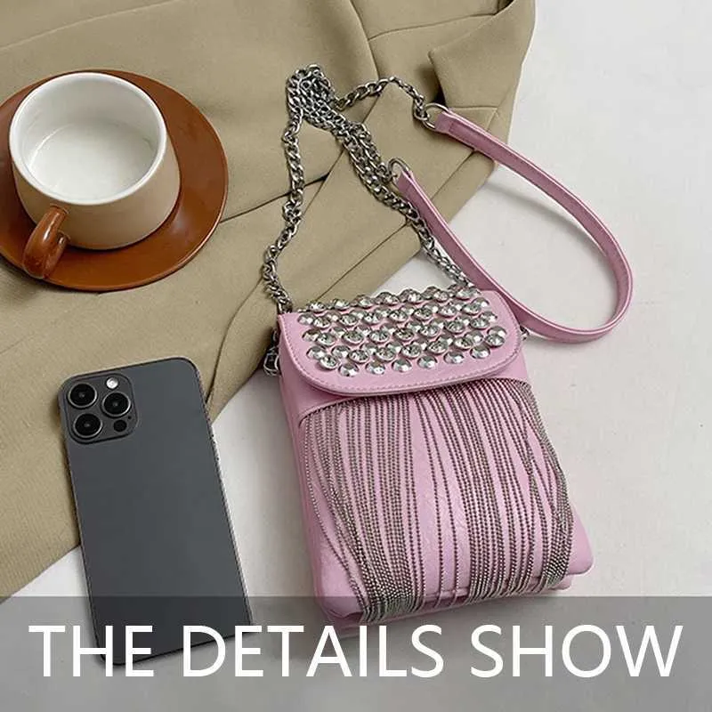 Borsa a tracolla da donna con fibbia magnetica, elegante design con nappe, tracolla Ba241216_voghion.com