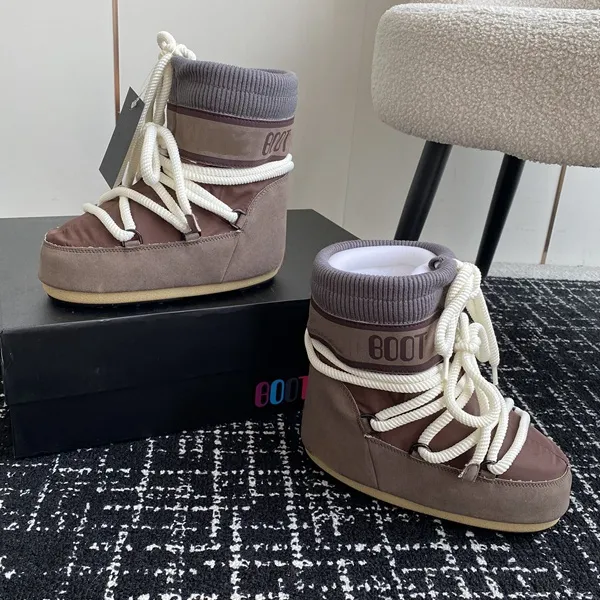 Stivali da neve firmati Moonboots da donna e da uomo, lunghi alla caviglia, in lana, stivali neri, in pelle scamosciata, in pelliccia, mini stivaletti, alti fino alla coscia, in pelliccia_voghion.com