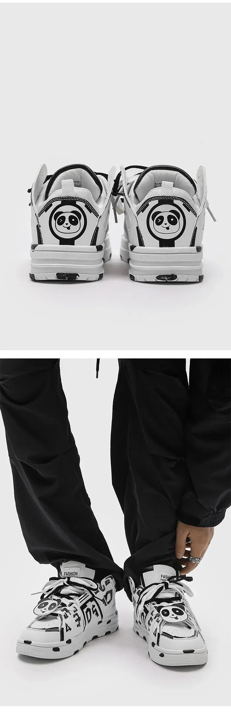36 37 38 39 40 41 42 43 44 Men Casual Street Style Small White Shoes Trendy Bread Cat Paw Pattern 240618_voghion.com