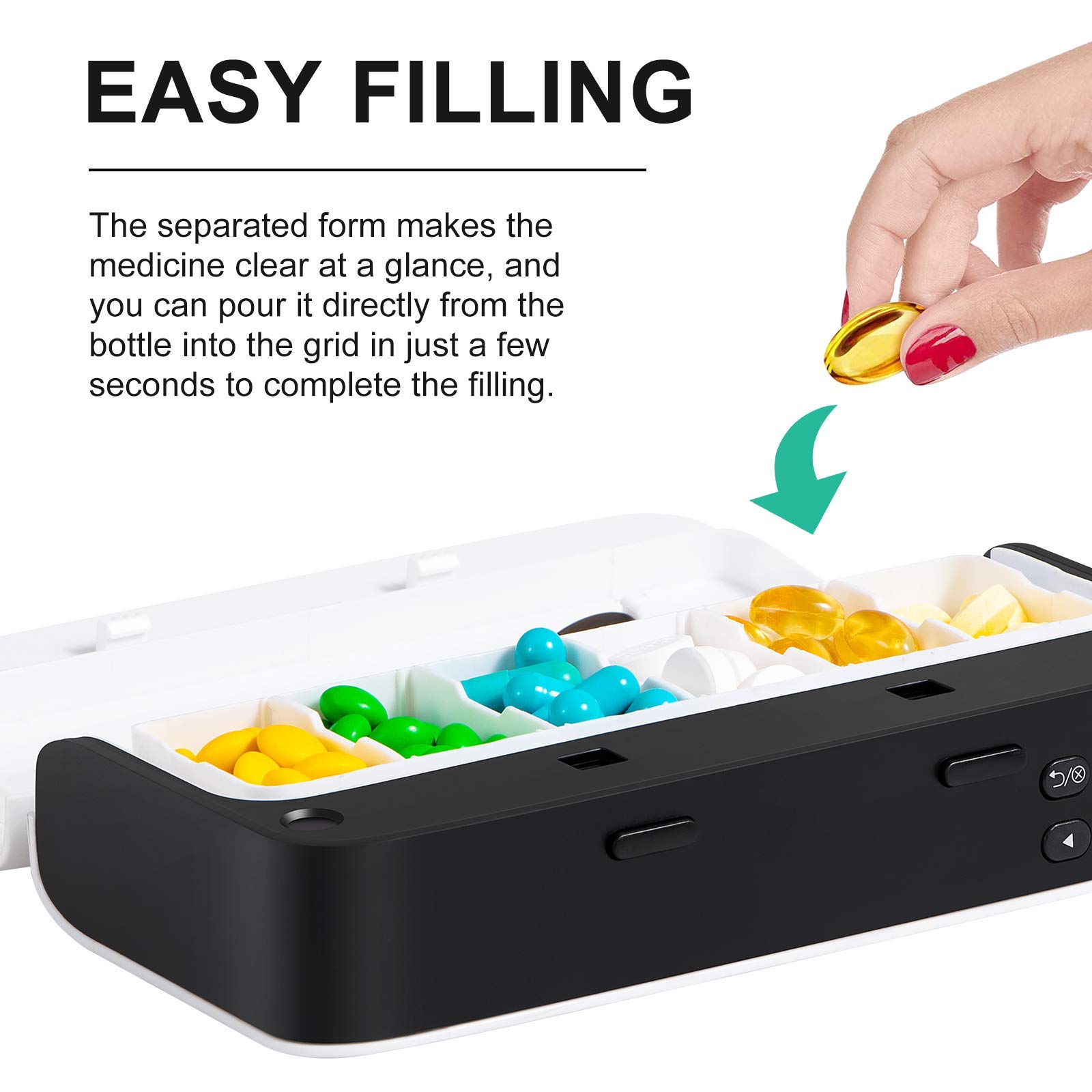 Smart Pill Dispenser Medizin Pille Box Organizer Für 7 Tage Lagerung Organizer Container Für Pillen Pastillero Seminal Pilulier_voghion.com