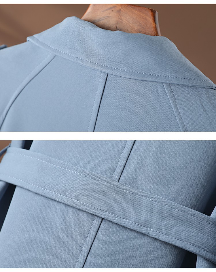 Damen 2023 Herbst und Winter 2023 Lockere Taille Mittellanger Slim Fit Temperament Trenchcoat 8525_voghion.com
