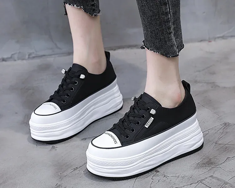 7cm rindsleder vulkanisierte plattform keilförmigen versteckte schnürsenkel schnürsenkel erhöhen lässige mode sport frauen_voghion.com