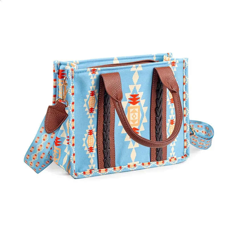 Damen Spot Cross-Border Tote Canvas Umhängetasche Bohemian Aztec Geldbörsen und Handtaschen Damen Geldbörse 240824_voghion.com