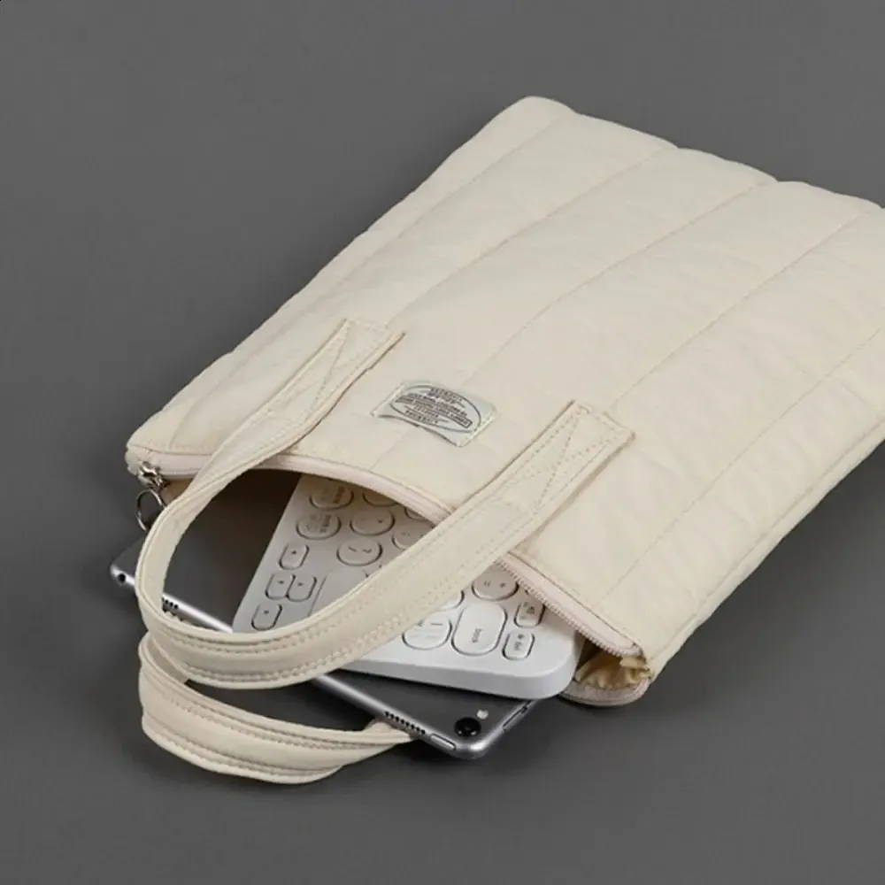 Sac à main pour ordinateur portable 11 13 14 15 pouces, pochette antichoc de grande capacité pour ordinateur portable, respirante et mignonne 240802_voghion.com