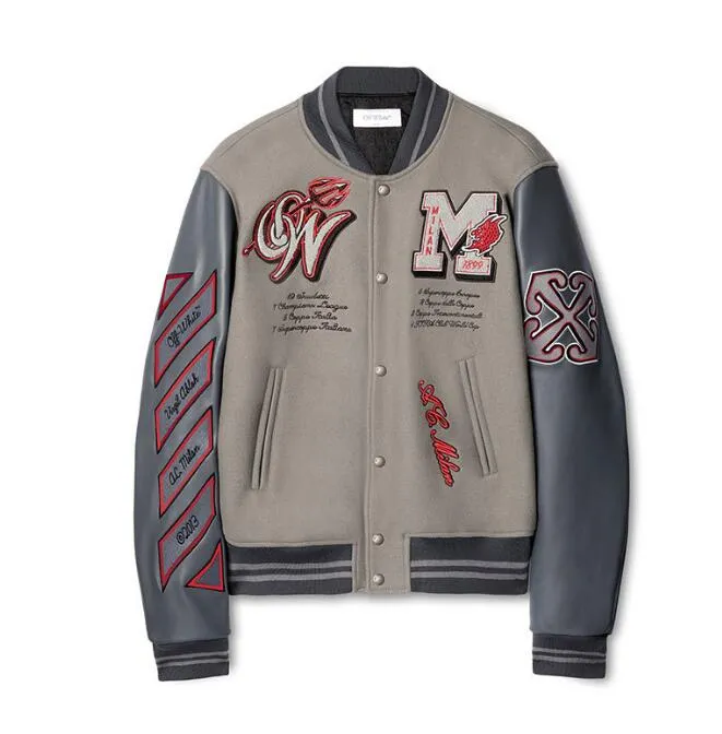 New Coat Heavy Industry Embroidery Beaded Trendy Brand Jacket Casual Sports Baseball Jersey for Men_voghion.com