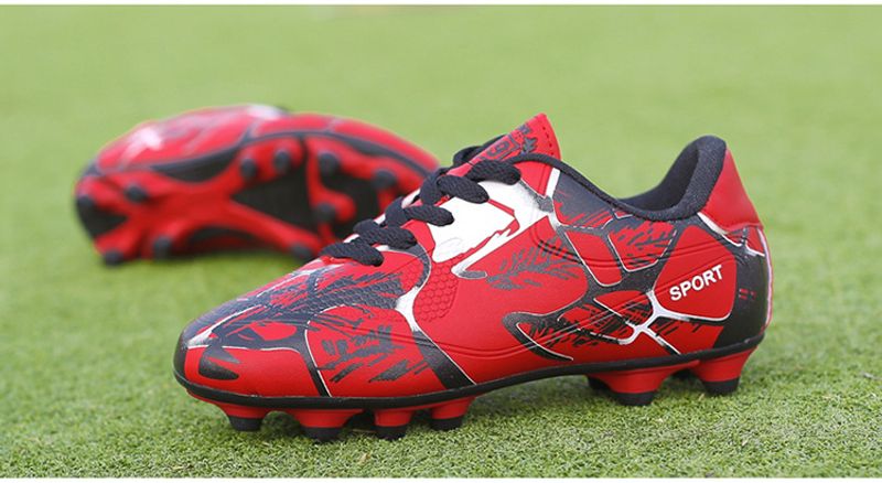 Atmungsaktiv, komfortabel, Sport und Freizeit FG High-Top, lange Spikes, gebrochene Spikes Fußballschuhe, Rasenspiel, groß_voghion.com