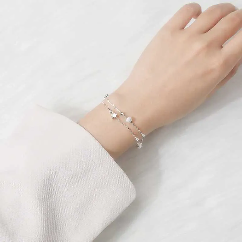 Bracciale con stelle in argento sterling per donna gioiello chic_voghion.com