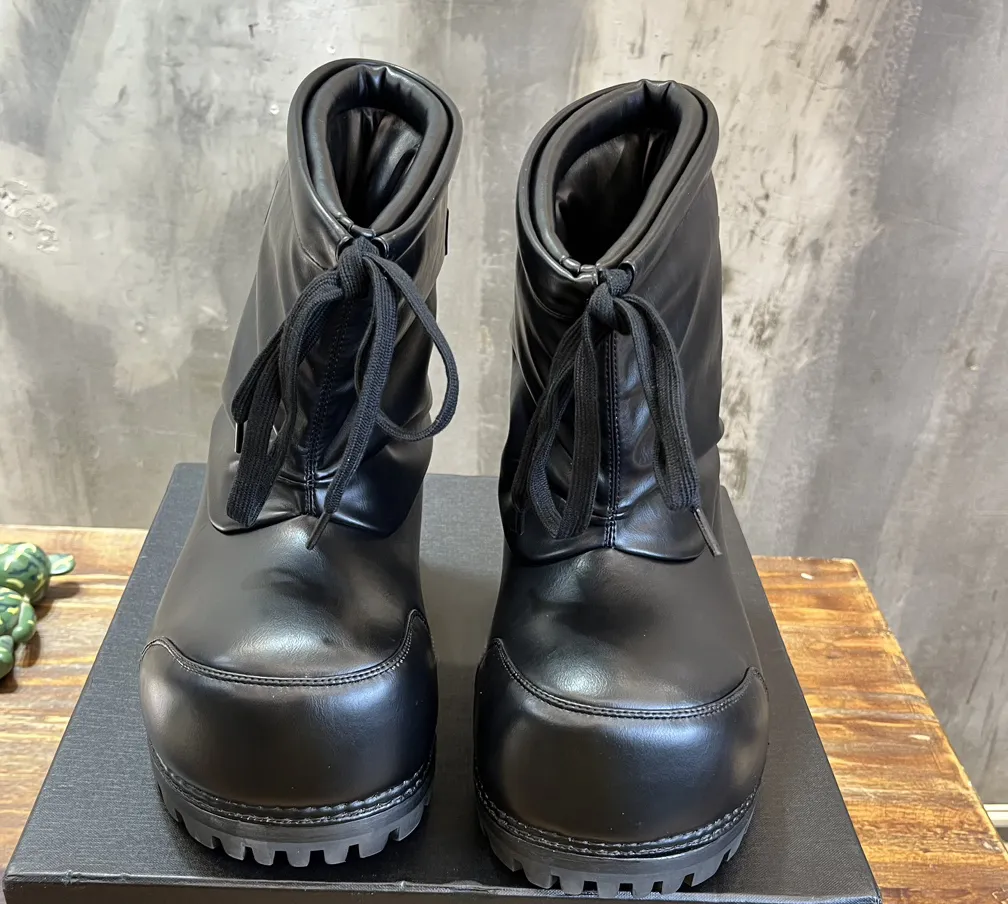 Alaska Dames Designer Snow Nylon Ski Bootie Heren Chunky Winterlaarzen Topkwaliteit Booties Schoen zonder doos_voghion.com