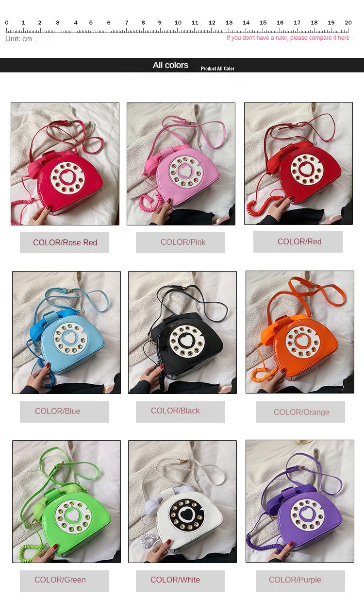 Femmes élégantes en forme de téléphone bandoulière en cuir PU sac à bandoulière femme sac à main décontracté Shopping rue cartable d'école_voghion.com