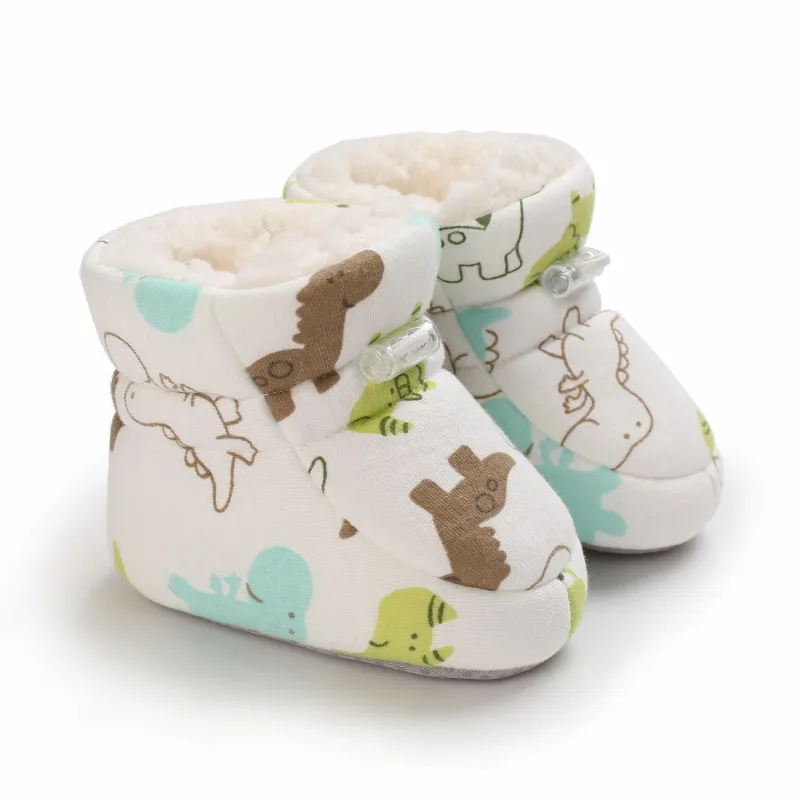 Bebê antiderrapante recém-nascido criança sapatos inverno infantil enfant algodão neve multicolorido desenho animado pequeno cutefeet crianças botas 0-18_voghion.com