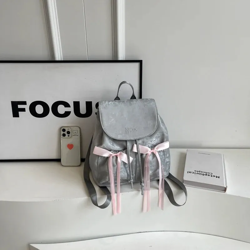 Leftside Damen Rucksack Aus Kunstleder, Kleiner Koreanischer Y2k Stil_voghion.com