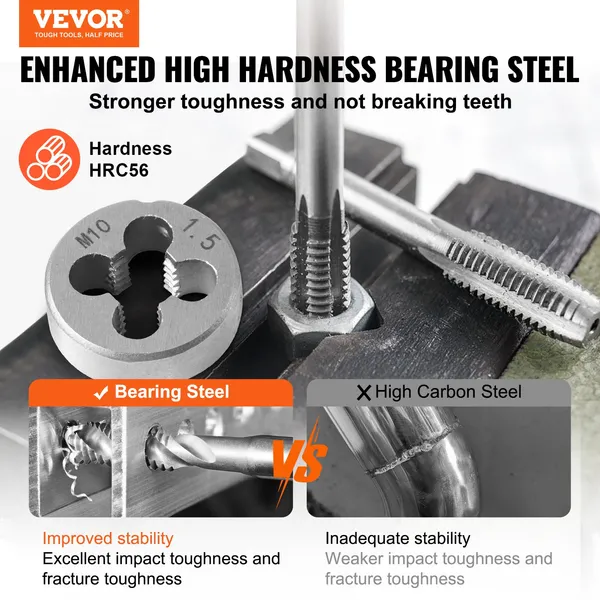 Tap And Die Set Metric Sae Threading Kit With Storage Case_voghion.com