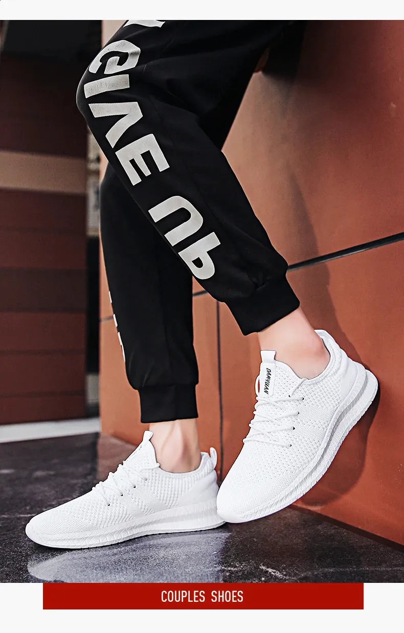 Baskets décontractées printemps-été tendance et confortables en maille pour hommes, chaussures Zapatos Hombre, grande taille 36-46 250122_voghion.com