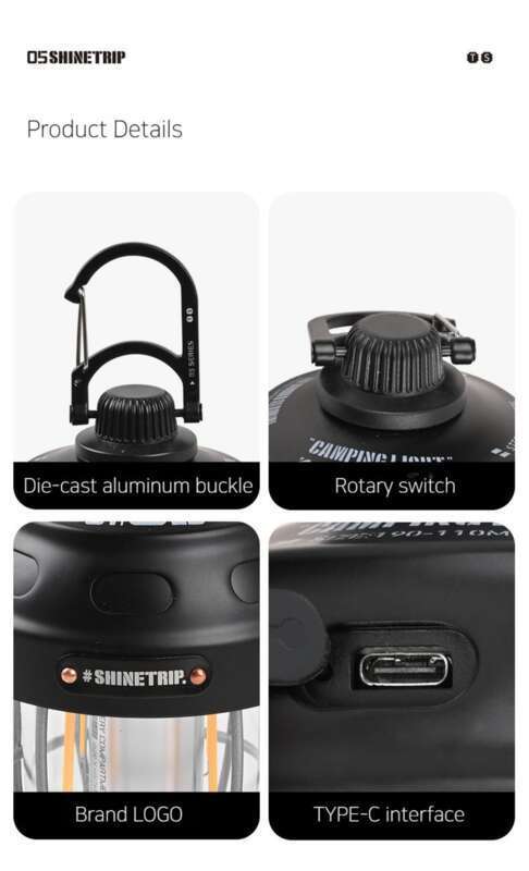 Shanqu 05 Tactical Lighting, Ultra Long Endurance, Multi Level Adjustment, Nut Lamp, Charging Atmosphere, Camping Lamp_voghion.com