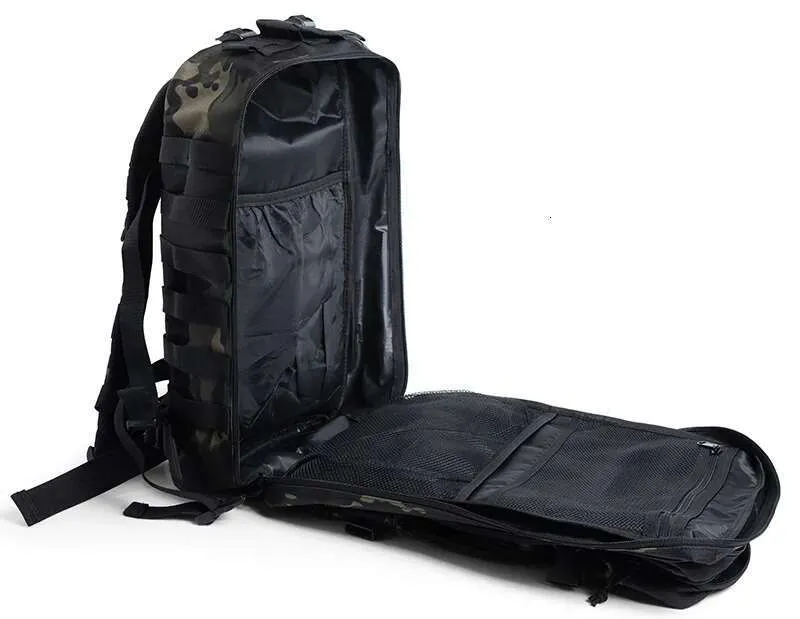 Qt&Qy Tactical Backpac 45L Large Capacity Man 3 Days Molle Hking Bags For Outdoor Trekking Camping Backpack_voghion.com