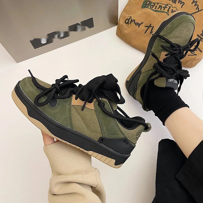 Xu Gwang's populaire Instagram-trend voor vrouwen, comfortabele dikke zolen, nichestudenten, Amerikaanse stijl board casual_voghion.com
