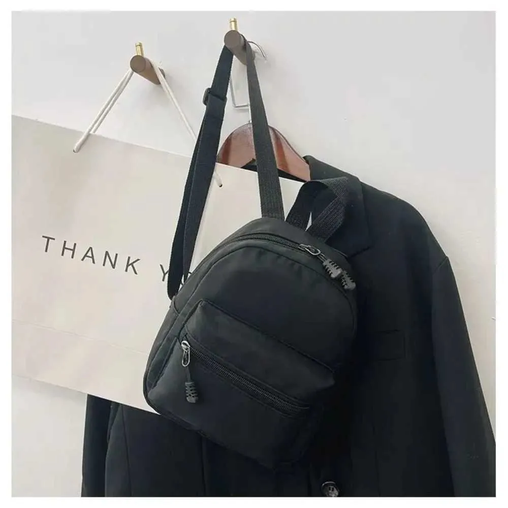 1ks mini dámské batohy trendy nylonová dámská taška malé školní tašky bílý batoh pro dospívající dívky módní ležérní_voghion.com