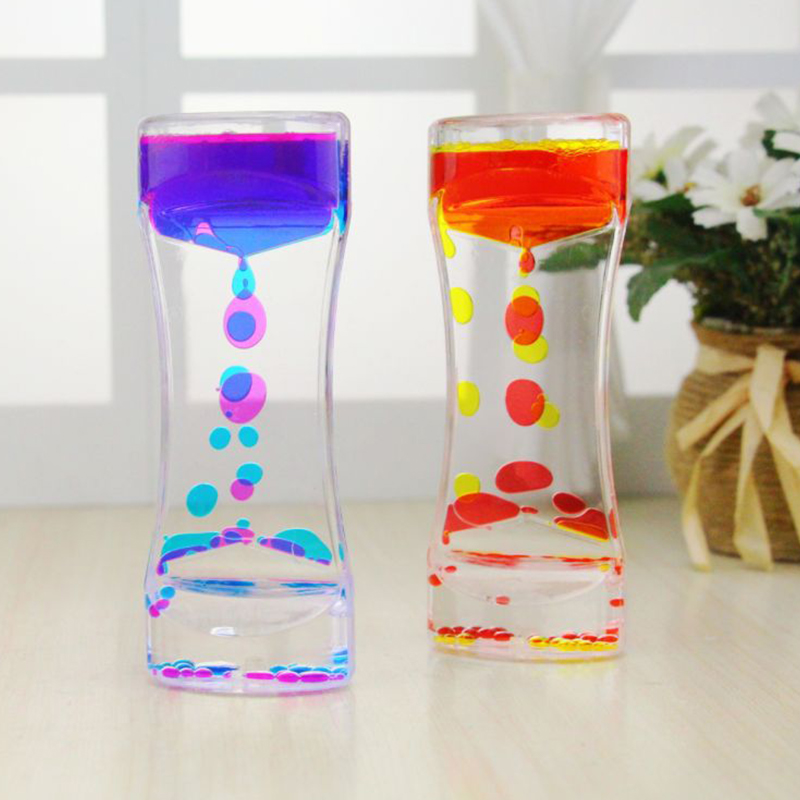 Montessori Educational Toys Hourglass Sensory Visual Stimulation Timer Decompression Toys Water Drop Gift Time Lapse Sensor_voghion.com