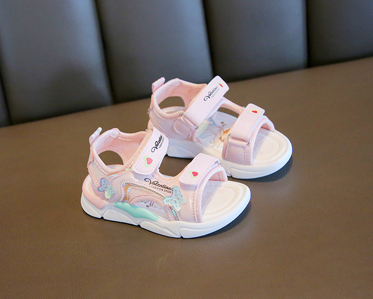 New Children's Beach Shoes Cartoon Little Girl Princess Shoes Soft Soled Baby Shoes_voghion.com