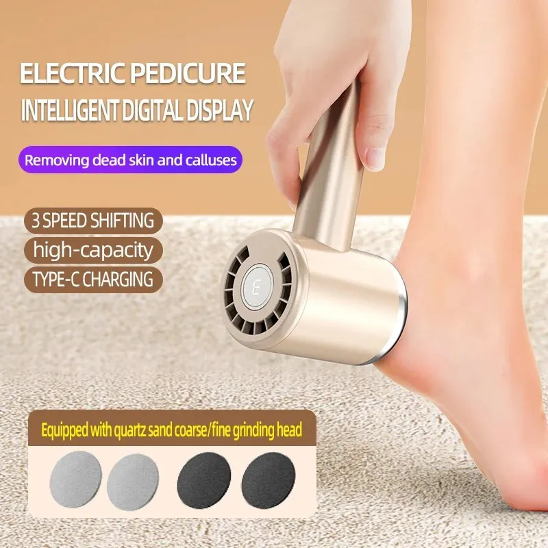 Electric Electronic Foot File Pedicure Device With Charging_voghion.com